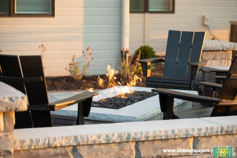 Custom landscape design in Gretna, NE by H & H Lawn and Landscape