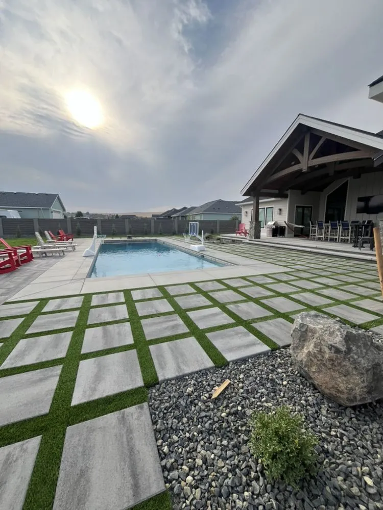Trusted outdoor landscaping with custom design in Kennewick, WA by H & M Pools and Landscaping