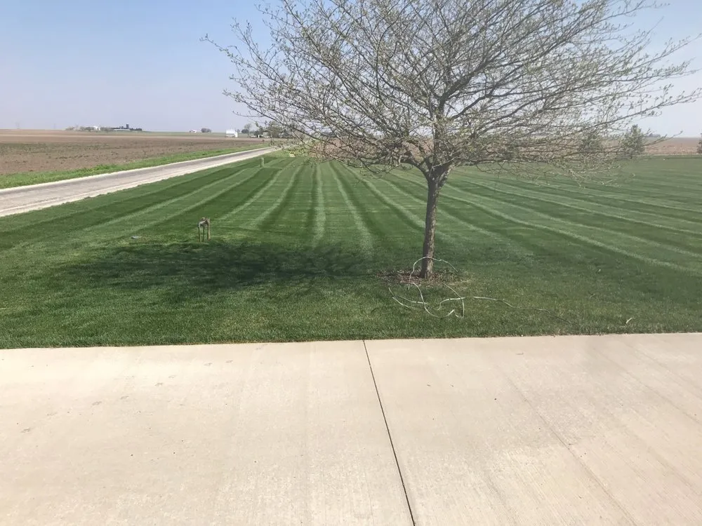 Affordable landscape installation in Bismarck, IL by H & S Lawn Service