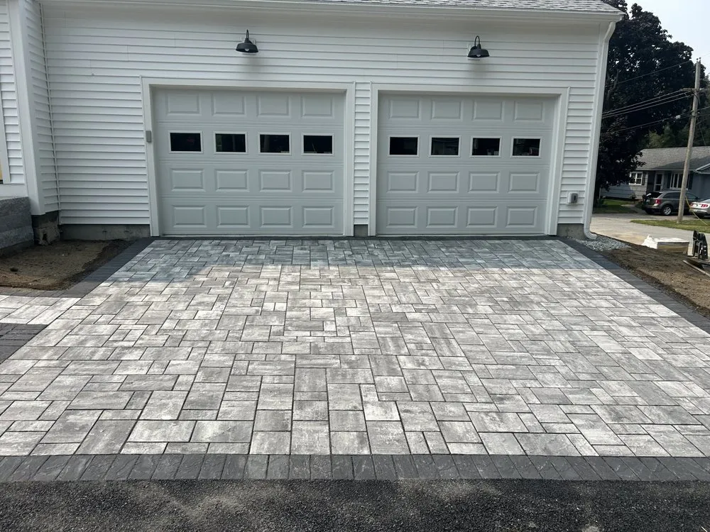 Expert landscape installation for homes in Fremont, NH by H Arseneau Earth Works