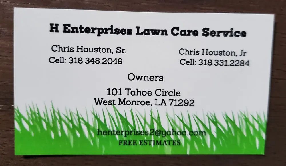 Professional landscape installation in Monroe, LA by H Enterprises Lawn Service