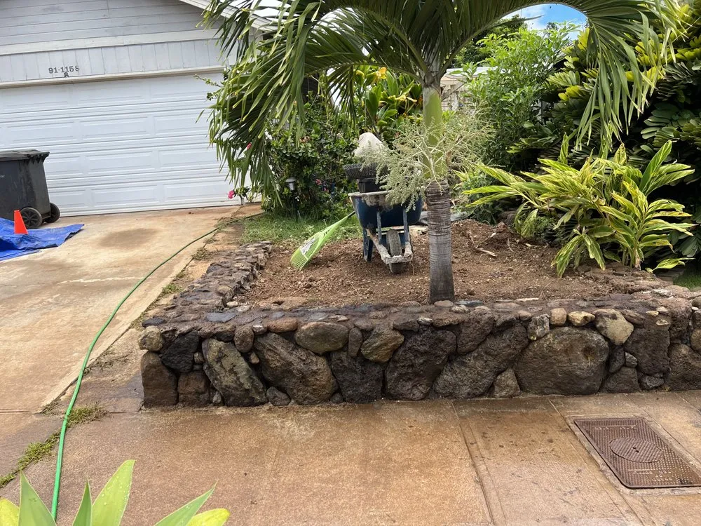 Expert yard cleanup service in Ocean View, HI - H T M Masonry