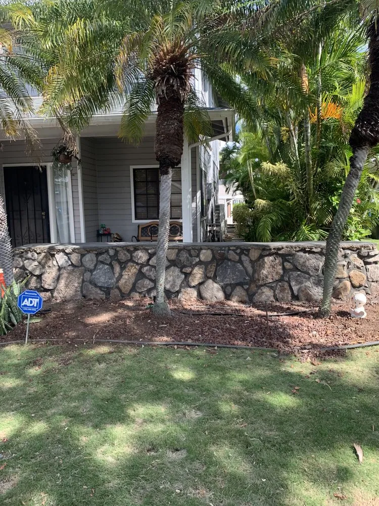 Trusted landscaping services in Ocean View, HI by H T M Masonry