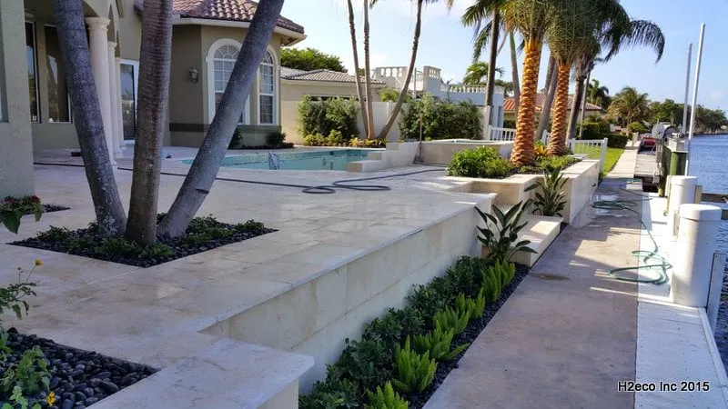 Custom yard cleanup service for residential properties across Margate, FL - H2eco Land & Waterworks