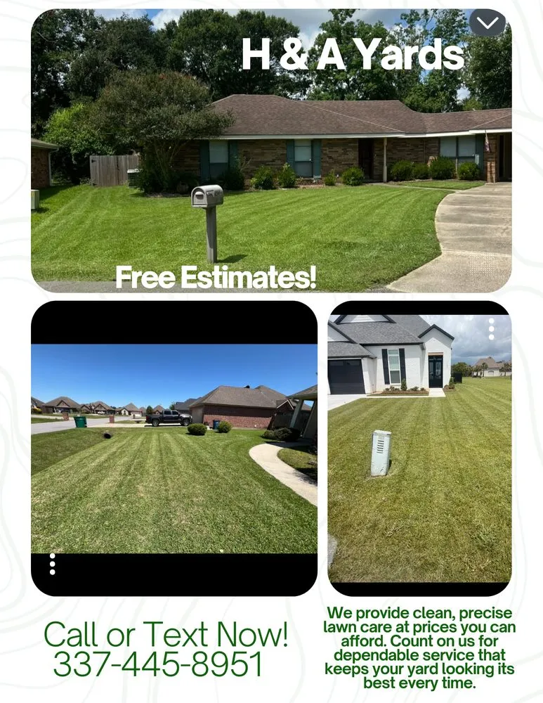 Reliable yard cleanup service for residential properties across Broussard, LA - H&A Yards
