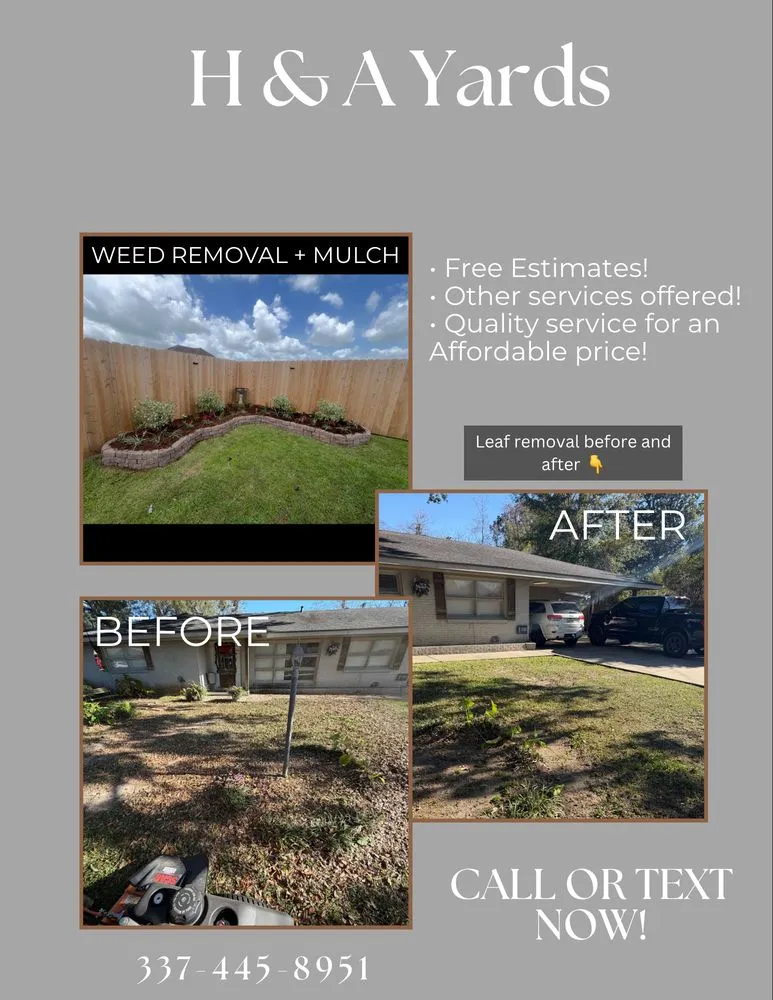Affordable landscape installation for outdoor upgrades in Broussard, LA by H&A Yards