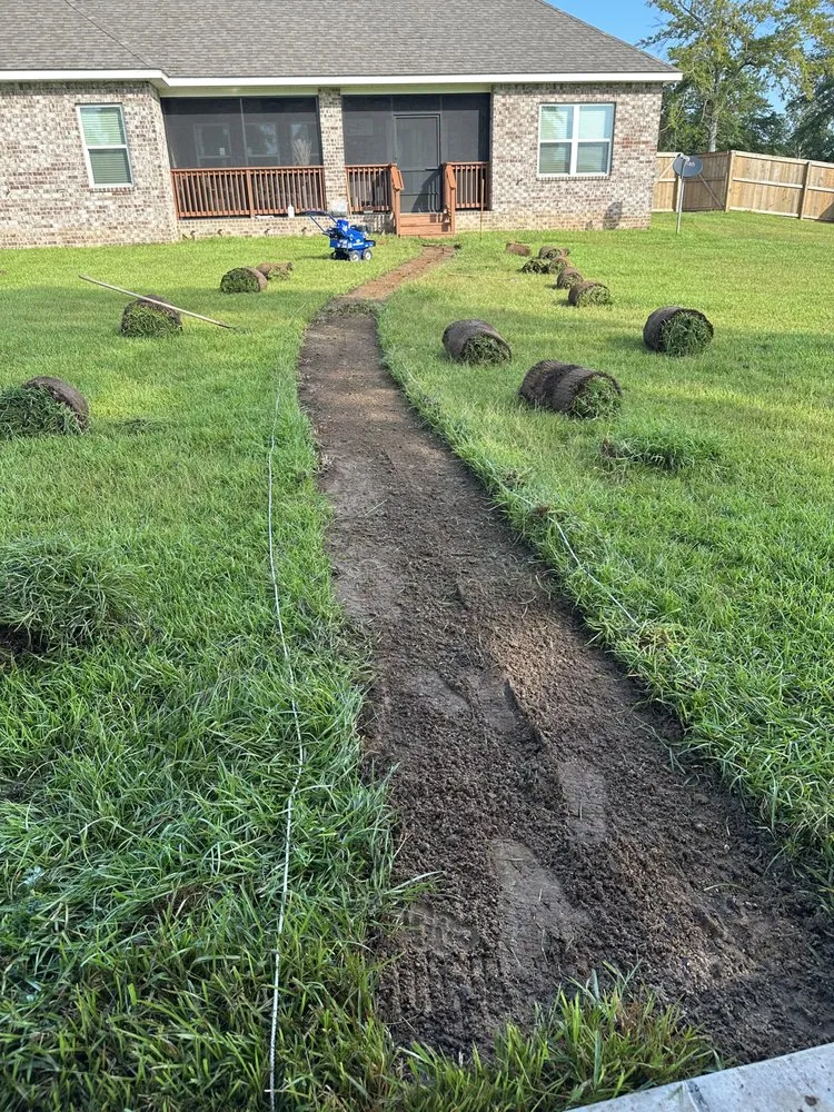 Expert landscape installation for homes in Ocean Springs, MS by Hadley Lawn & Landscape