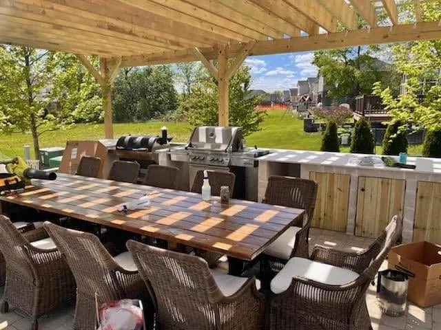 Professional landscape installation with custom design in Westland, MI by Hagen's Landscape