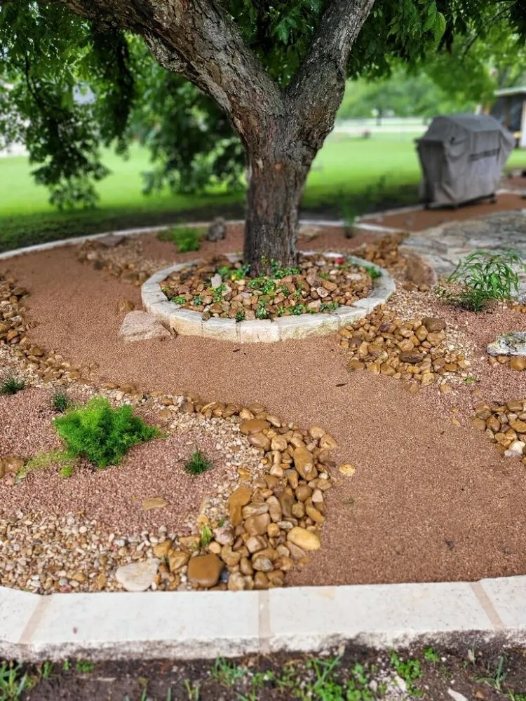 Local lawn care service with custom design in Jarrell, TX by Hages Homestead Services