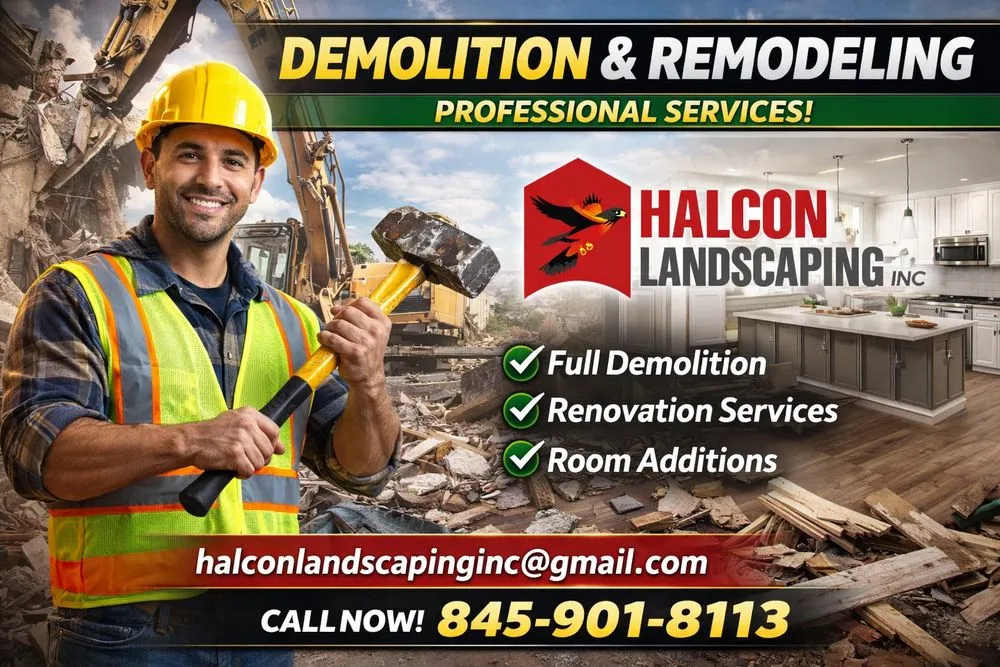 Local outdoor landscaping in Kingston, NY by Halcon Landscaping