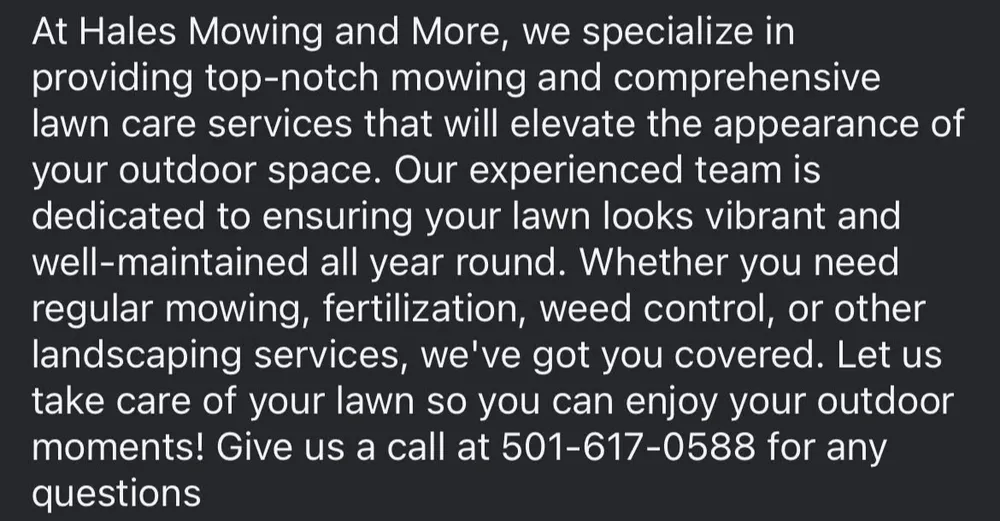 Professional landscape installation experts serving Hot Springs, AR - Hales Mowing and More