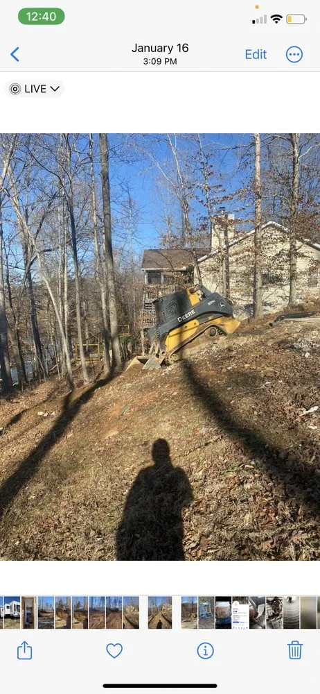 Professional garden landscaping with custom design in Westminster, SC by Haley's Grading