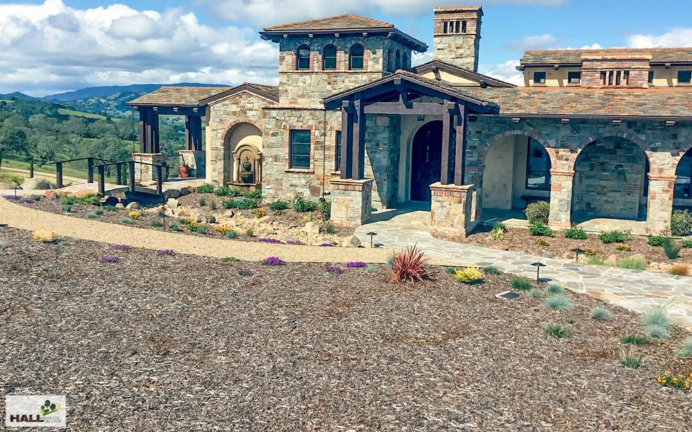 Custom lawn mowing service in Napa, CA by Hall Landscape Design