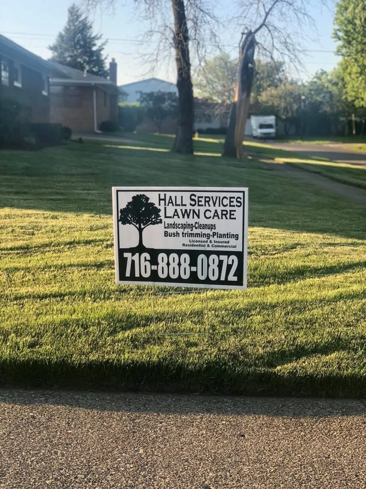 Expert outdoor landscaping for beautiful yards in Buffalo, NY by Hall Services