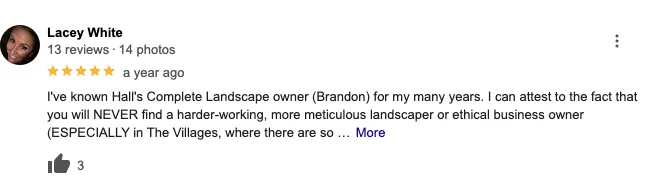 Professional yard maintenance with custom design across Fruitland Park, FL - Hall's Complete Landscape