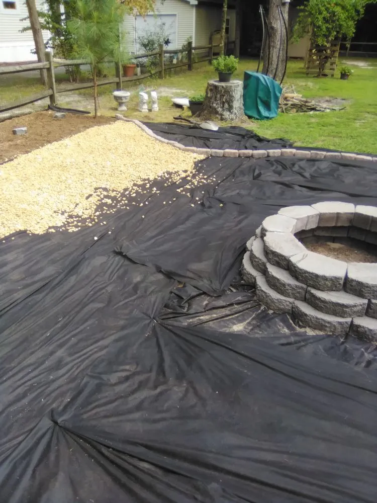 Custom lawn mowing service with custom design in Millsboro, DE by Hall's Landscaping