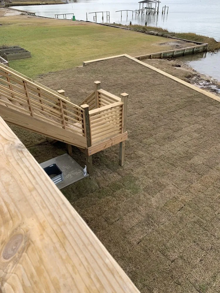 Expert outdoor landscaping with custom design across Sneads Ferry, NC - Halls Quality Tractor Service & Landscaping