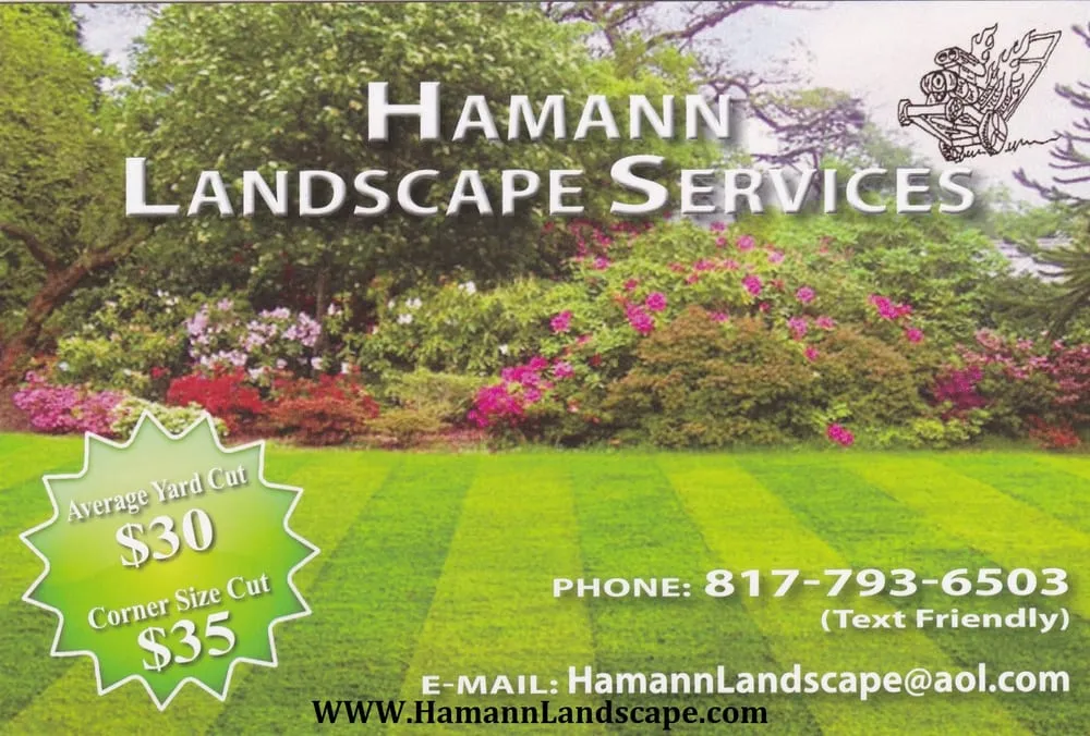 Custom landscape design in Arlington, TX - Hamann Landscape Services