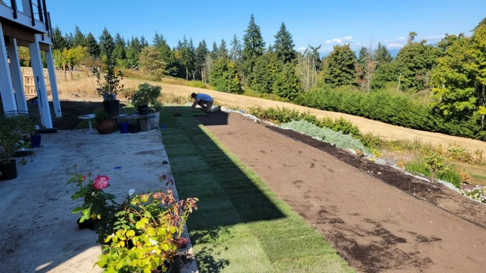 Custom outdoor landscaping in Lynden, WA by HAMCO NW