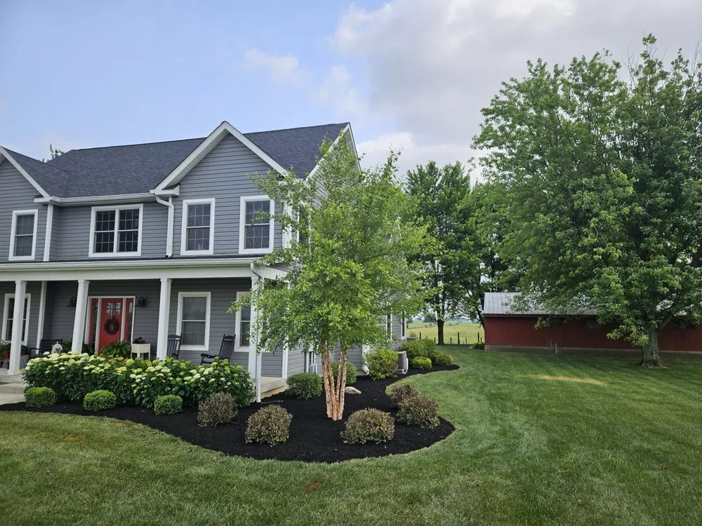 Expert garden landscaping for residential properties in Noblesville, IN by Hamilton County Lawn Care
