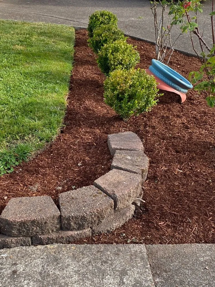 Affordable landscape installation with custom design in Hood River, OR by Hamilton Landscape & Lawn Care