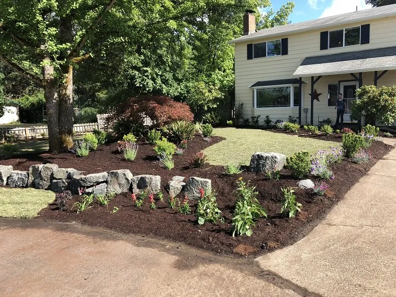 Affordable garden landscaping in Eugene, OR by Hammer Landscape & Maintenance