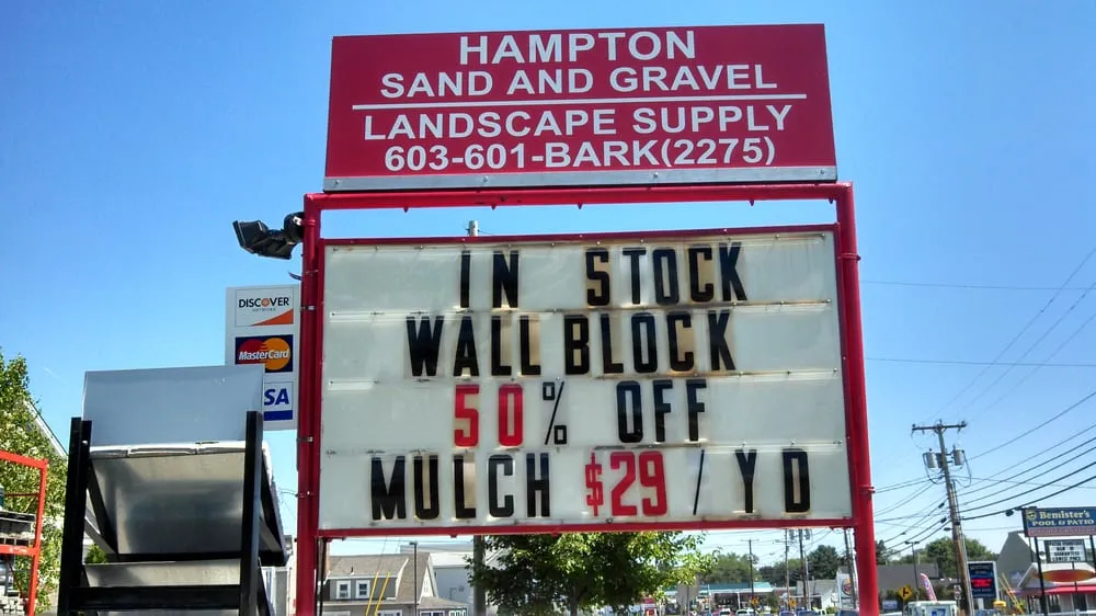 Custom landscape installation for homes in Hampton, NH by Hampton Sand & Gravel