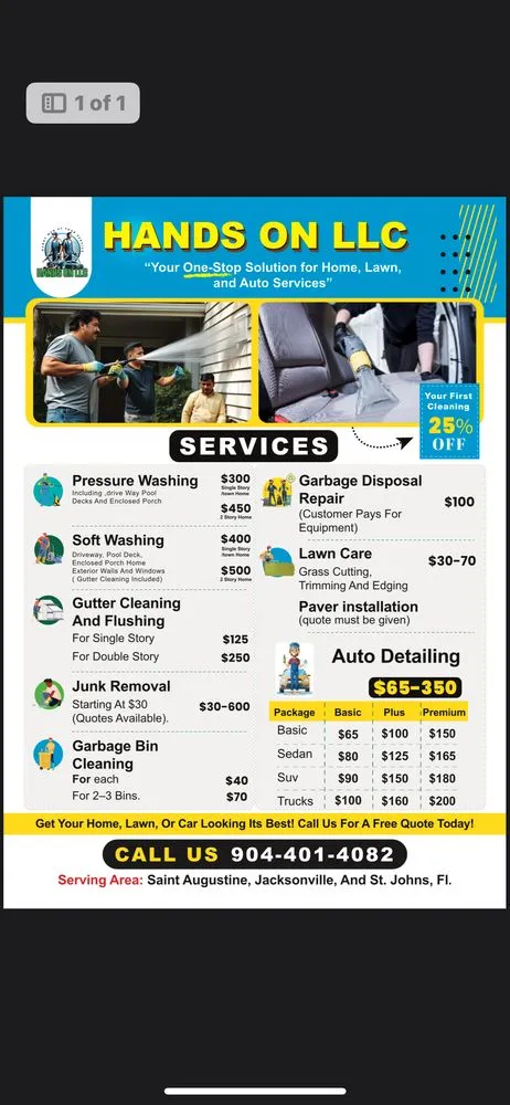 Top-rated outdoor landscaping with custom design in Jacksonville, FL by Hands On