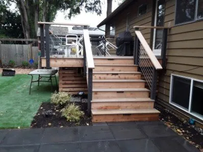 Custom yard cleanup service in Bellevue, WA by Handy Andy Patio and Fence