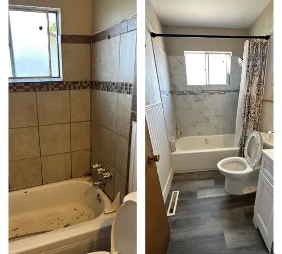 Professional yard cleanup service with custom design in Springfield, IL by Handy Dandy Handyman