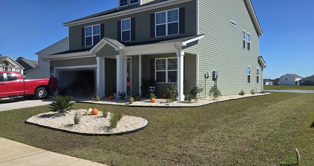 Local landscape installation in Longs, SC by Handy Hammer