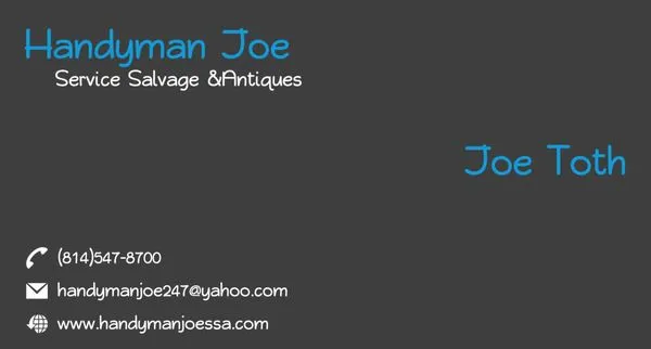 Handyman Joe Service Salvage and Antiques