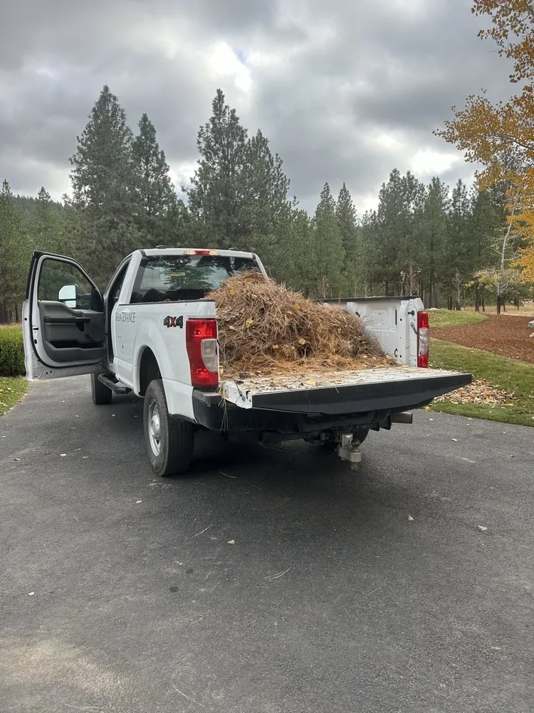 Professional lawn mowing service with custom design in Liberty Lake, WA by Handymom