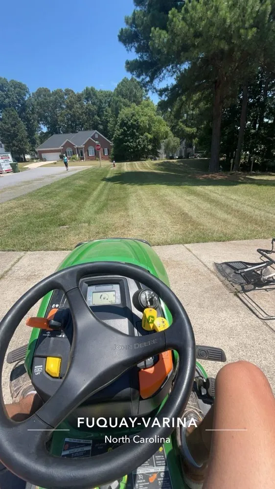 Reliable residential landscaping for homes in Fuquay Varina, NC by Haniquet Lawn Service