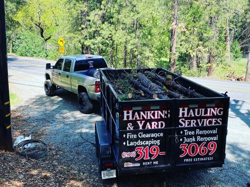 Professional yard cleanup service in Sonora, CA by Hankins Hauling and Yard Services