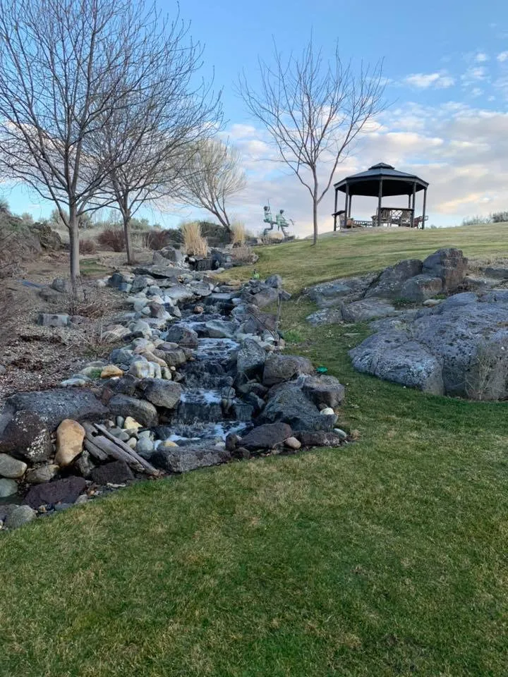 Local lawn mowing service with custom design across Twin Falls, ID - Hanks Custom Lawn Care