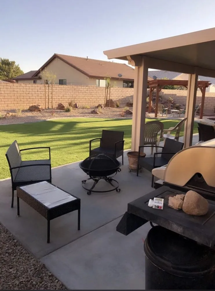 Professional lawn mowing service for residential properties in Victorville, CA by Hanna’s Nursery N Feed