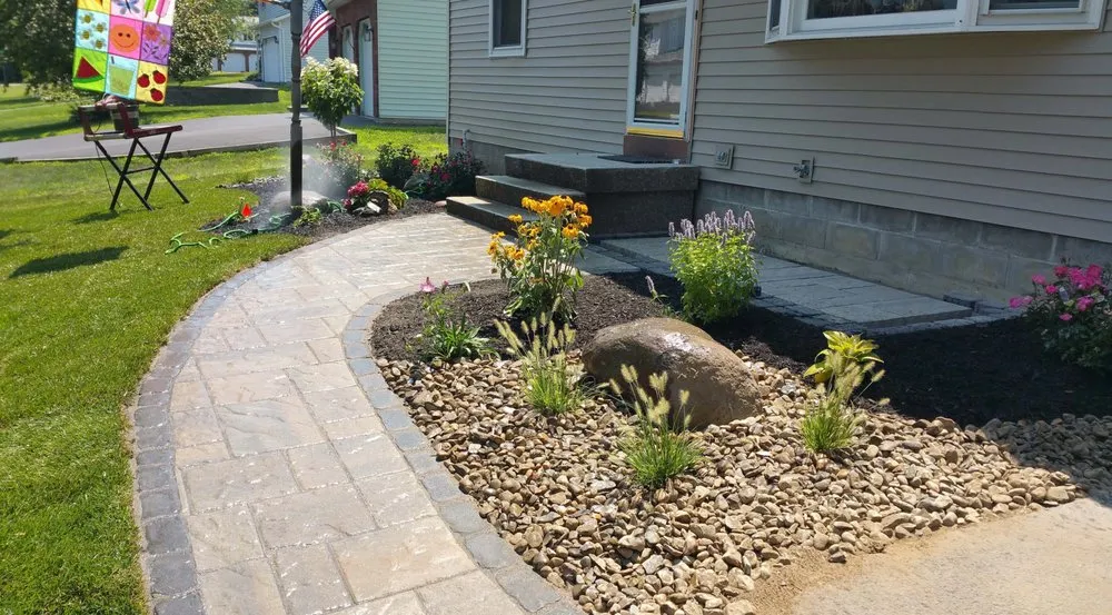 Affordable yard maintenance with custom design in Albany, NY by Hansen Landscaping & Sprinklers