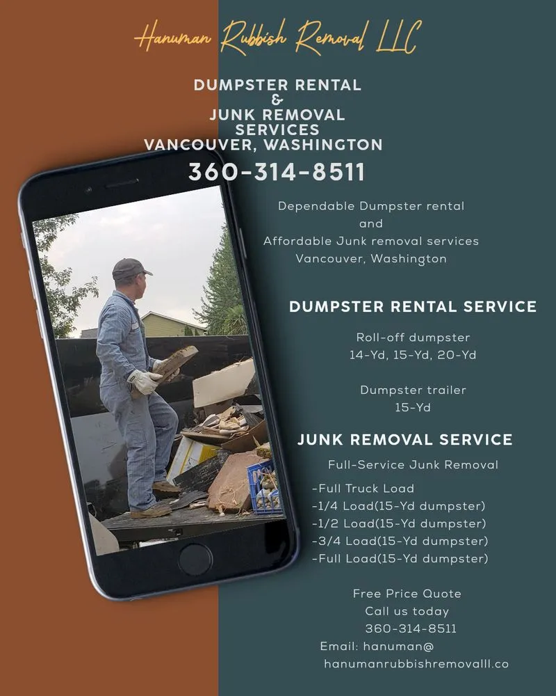 Top-rated yard cleanup service for beautiful yards in Vancouver, WA by Hanuman Rubbish Removal