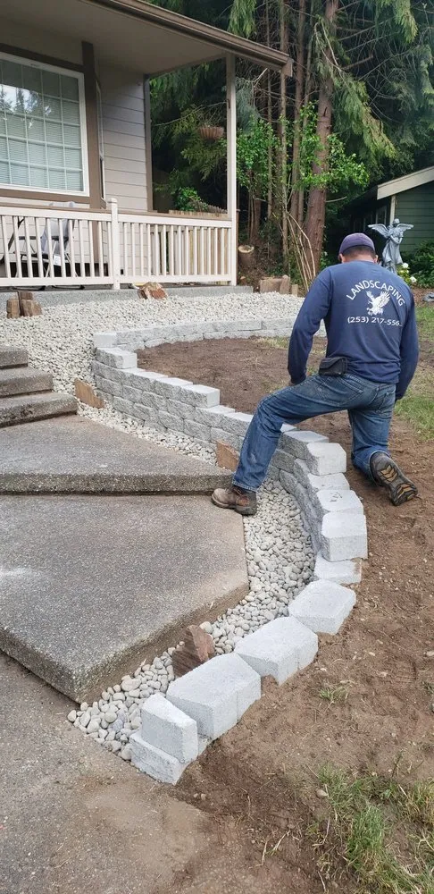 Expert landscape design for residential properties in Enumclaw, WA by Happy Garden Landscaping Service