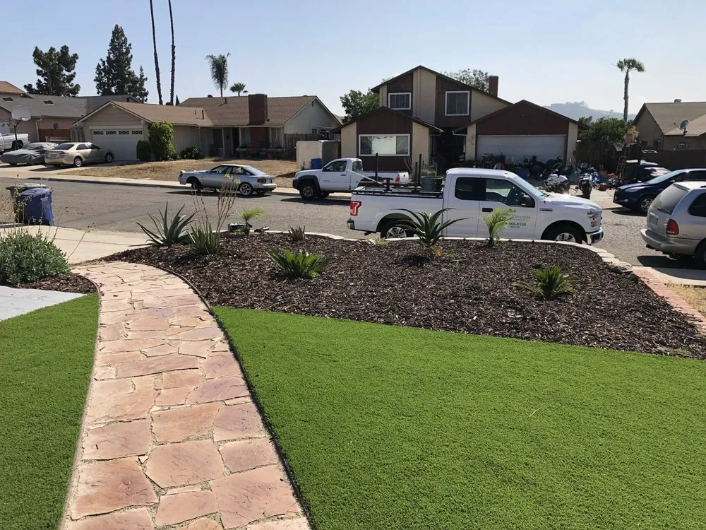 Professional outdoor landscaping in El Cajon, CA by Happy Grounds Landscaping Services