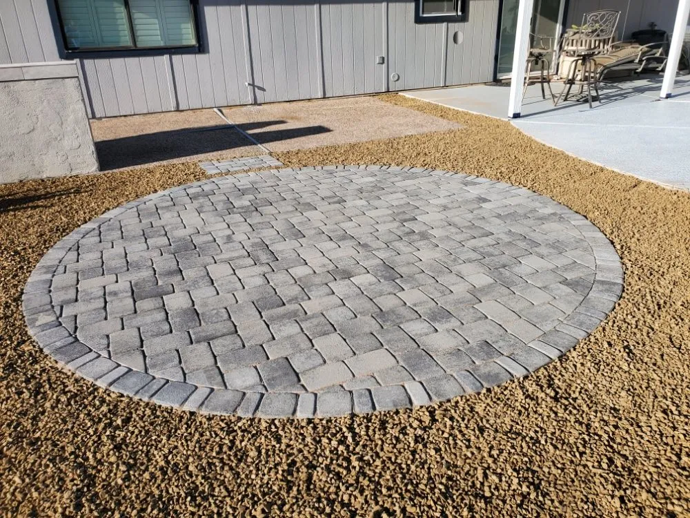 Custom yard maintenance with custom design in Phoenix, AZ by Happy Grounds