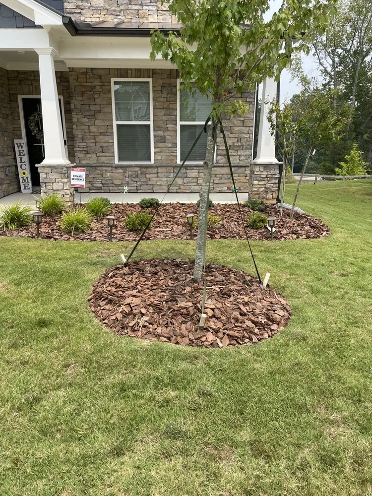 Affordable lawn mowing service for beautiful yards in Kennesaw, GA by Happy Planet Landscaping