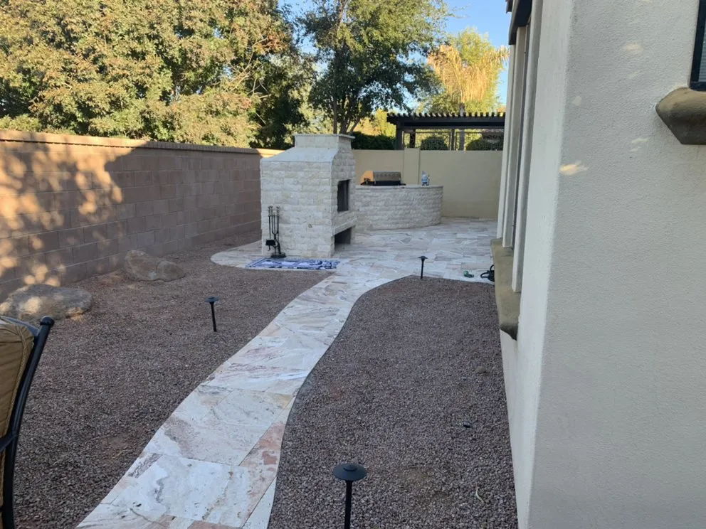 Professional outdoor landscaping in Mesa, AZ by Happy Tree Landscaping