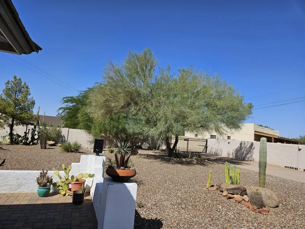 Top-rated garden landscaping for homes in Mesa, AZ by Happy Tree Landscaping