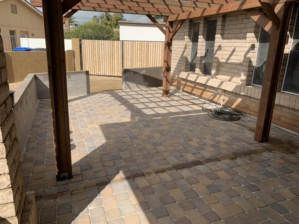 Custom outdoor landscaping for outdoor upgrades in Mesa, AZ by Happy Tree Landscaping