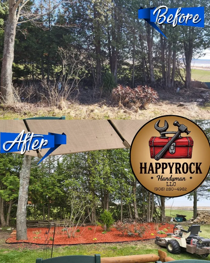 Reliable lawn mowing service near you in Gladstone, MI by Happyrock Handyman