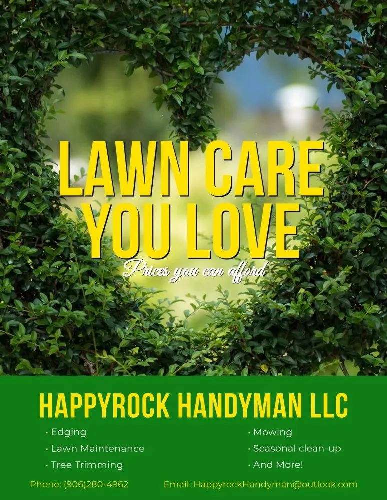 Affordable lawn care service for outdoor upgrades across Gladstone, MI - Happyrock Handyman