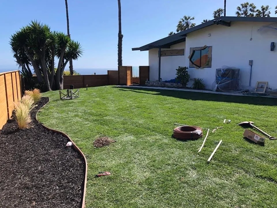 Professional lawn mowing service for beautiful yards in Los Angeles, CA by Harbor Area Landscaping