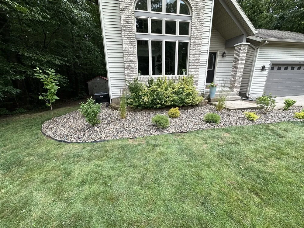 Custom landscape installation for residential properties across Okemos, MI - Harborfront Property Services